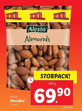 Lidl ALESTO Mandlar erbjuda