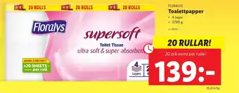 Lidl FLORALYS Toalettpapper erbjuda