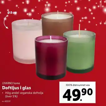 Lidl Doftljus i glas erbjuda