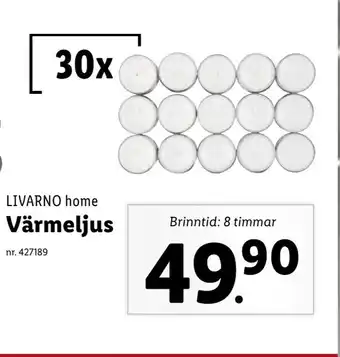 Lidl Värmeljus erbjuda