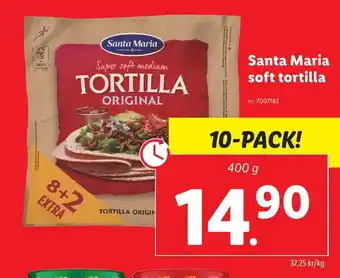 Lidl Santa Maria soft tortilla erbjuda