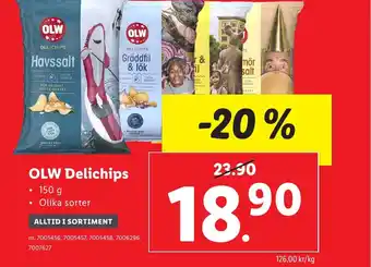 Lidl OLW Delichips erbjuda