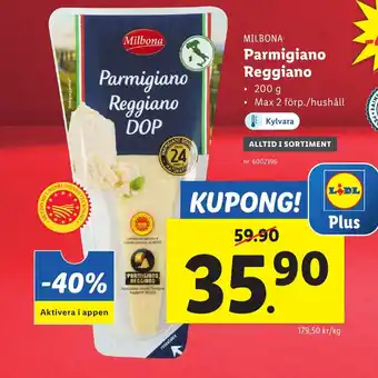 Lidl MILBONA Parmigiano Reggiano erbjuda