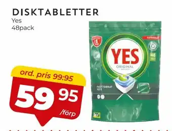 Matrix Butikerna DISKTABLETTER Yes erbjuda