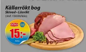 Extra Mjällby Stormarknad Källarrökt bog erbjuda
