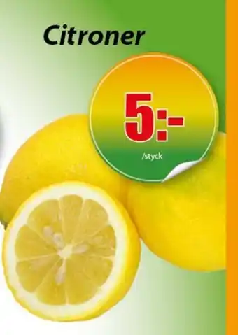 Extra Mjällby Stormarknad Citroner erbjuda