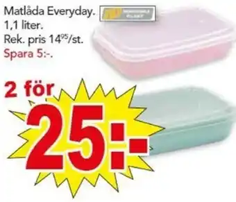 Bo Ohlsson Matlåda Everyday 1,1Liter erbjuda
