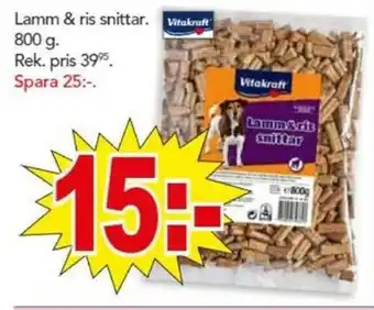 Lamm & ris Snittar 800g