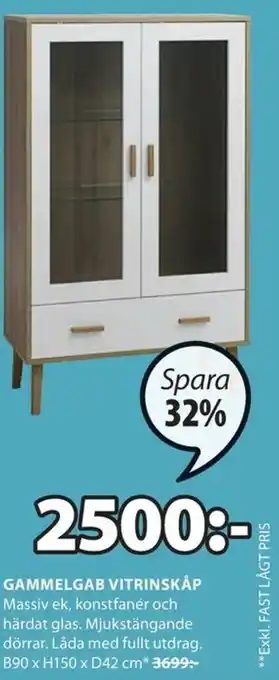 Gammelgab Vitrinskåp