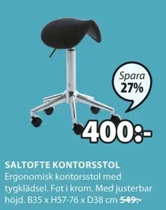 JYSK Saltofte Kontorsstol erbjuda