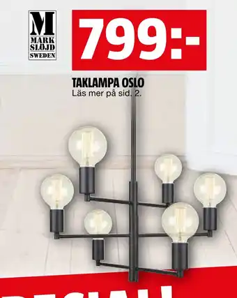 Bauhaus Taklampa oslo erbjuda