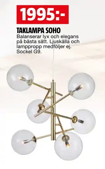Bauhaus Taklampa soho erbjuda