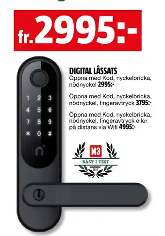 Digital låssats