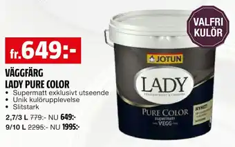 Bauhaus Väggfärg lady pure color erbjuda