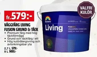 Bauhaus Väggfärg living fusion grund & täck erbjuda