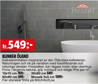 Bauhaus Klinker öland erbjuda