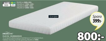 JYSK Dreamzone Plus F55 Skummadrass erbjuda