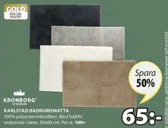 JYSK Kronborg Karlstad Badrumsmatta erbjuda