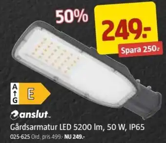 Jula Gårdsarmatur LED 5200 Im, 50 W, IP65 erbjuda