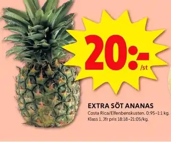 ICA Kvantum EXTRA SÖT ANANAS erbjuda