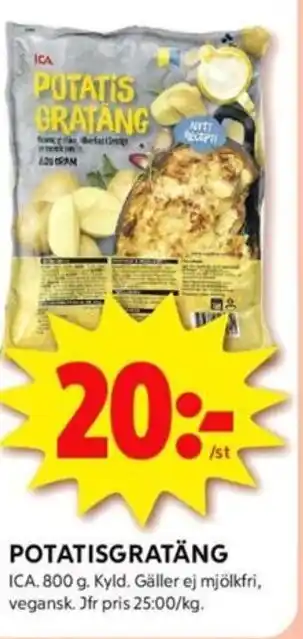ICA Kvantum POTATISGRATÄNG erbjuda
