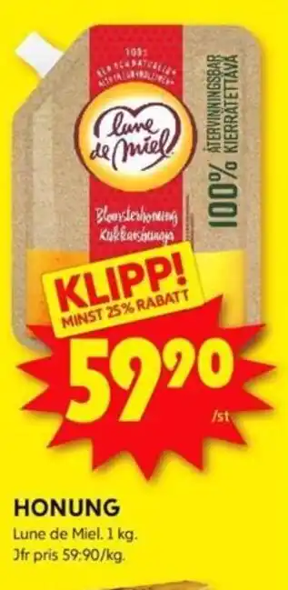 HONUNG Lune de Miel. 1 kg.