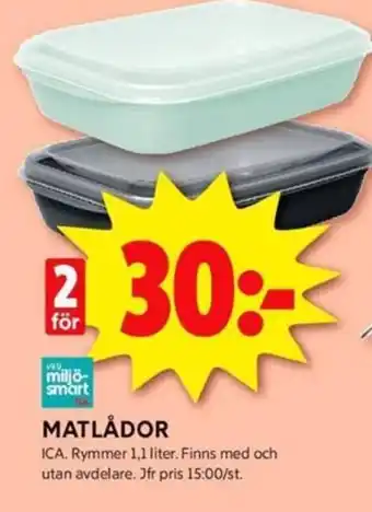 ICA Kvantum MATLÅDOR erbjuda