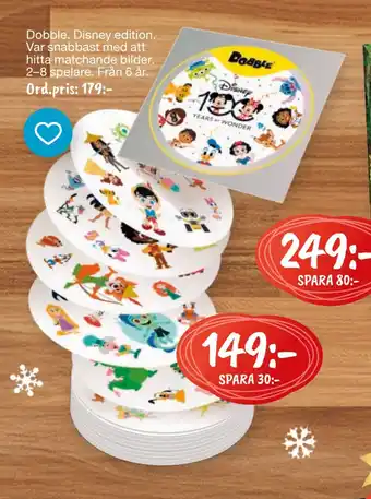 Leklust Dobble. disney edition erbjuda