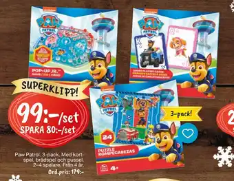 Leklust Paw patrol erbjuda