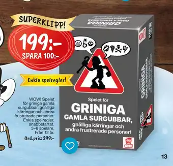 Leklust Wow! spelet erbjuda