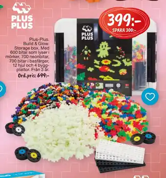 Leklust Plus-plus build & glow erbjuda