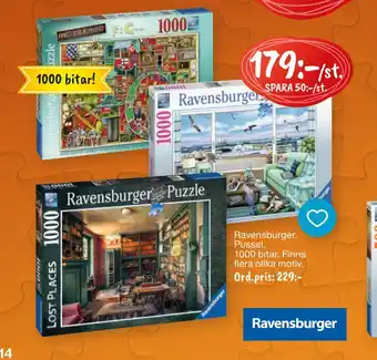 Leklust Ravensburger. pussel erbjuda