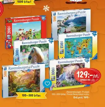 Leklust Ravensburger. pussel erbjuda