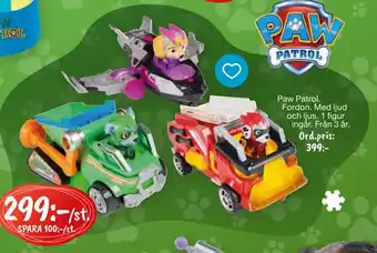 Leklust Paw patrol. fordon erbjuda