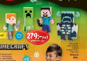 Leklust Minecraft. nanofigurer erbjuda