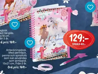 Leklust Anteckningsbok erbjuda