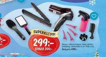 Leklust Braun. hårstylingset erbjuda