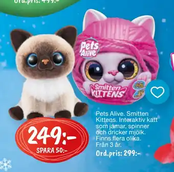 Leklust Pets alive smitten kittens erbjuda