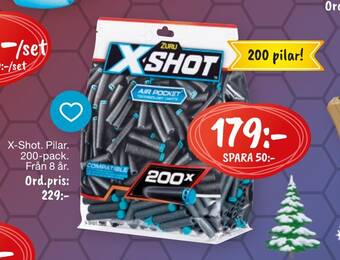Leklust X-shot pilar erbjuda