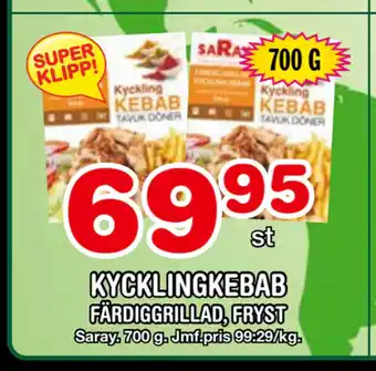 Nya Pulsen Kycklingkebab erbjuda