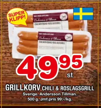 Nya Pulsen Grillkorv erbjuda