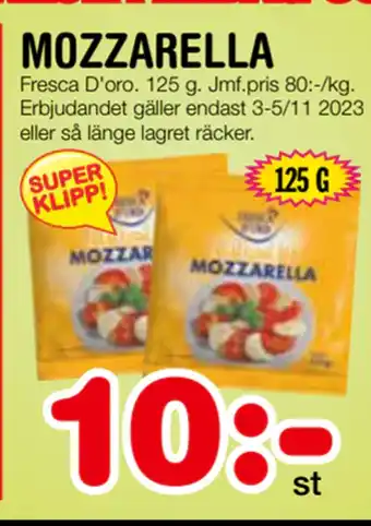 Nya Pulsen Mozzarella erbjuda