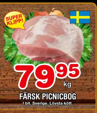 Nya Pulsen Färsk picnicbog erbjuda