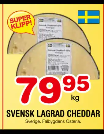 Nya Pulsen Svensk lagrad cheddar erbjuda