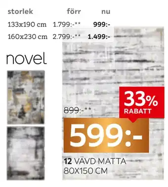 XXXLutz Vävd matta 80x150 cm erbjuda