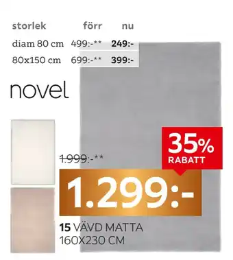 XXXLutz Vävd matta 160x230 cm erbjuda