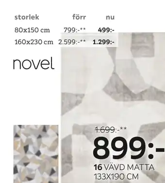 XXXLutz Vävd matta 133x190 cm erbjuda