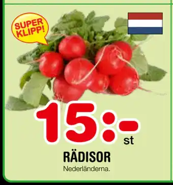 Nya Pulsen Rädisor erbjuda