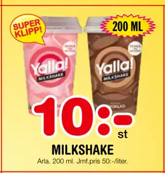 Nya Pulsen Milkshake erbjuda