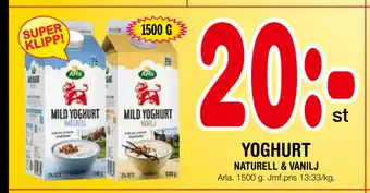 Nya Pulsen Yoghurt erbjuda